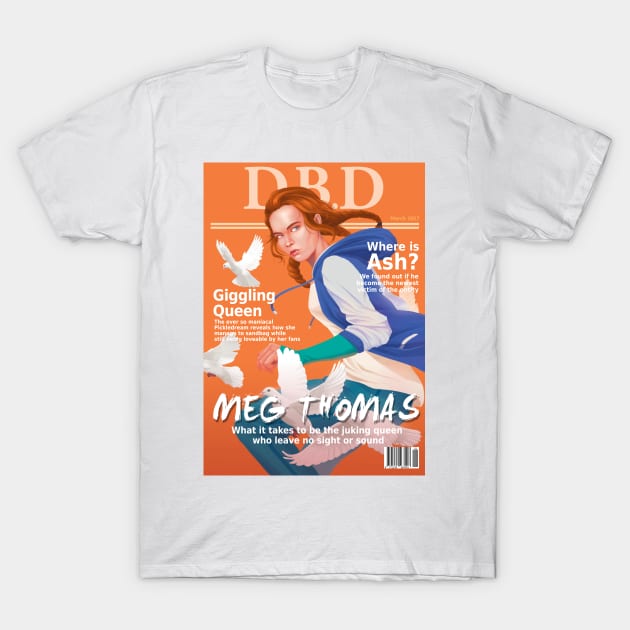 Dead by Daylight Magazine Cover - Meg Thomas T-Shirt by Soloistair